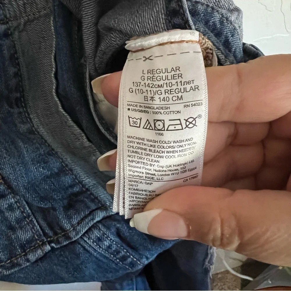Gap Girls Girlfriend‎ Mixed Denim Overalls